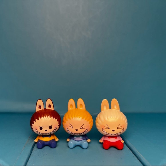 Pop Mart Other - Pop Mart - Pop Bean - “The Monsters: Basic Sitting Baby” PTS Limited - Set of 3.